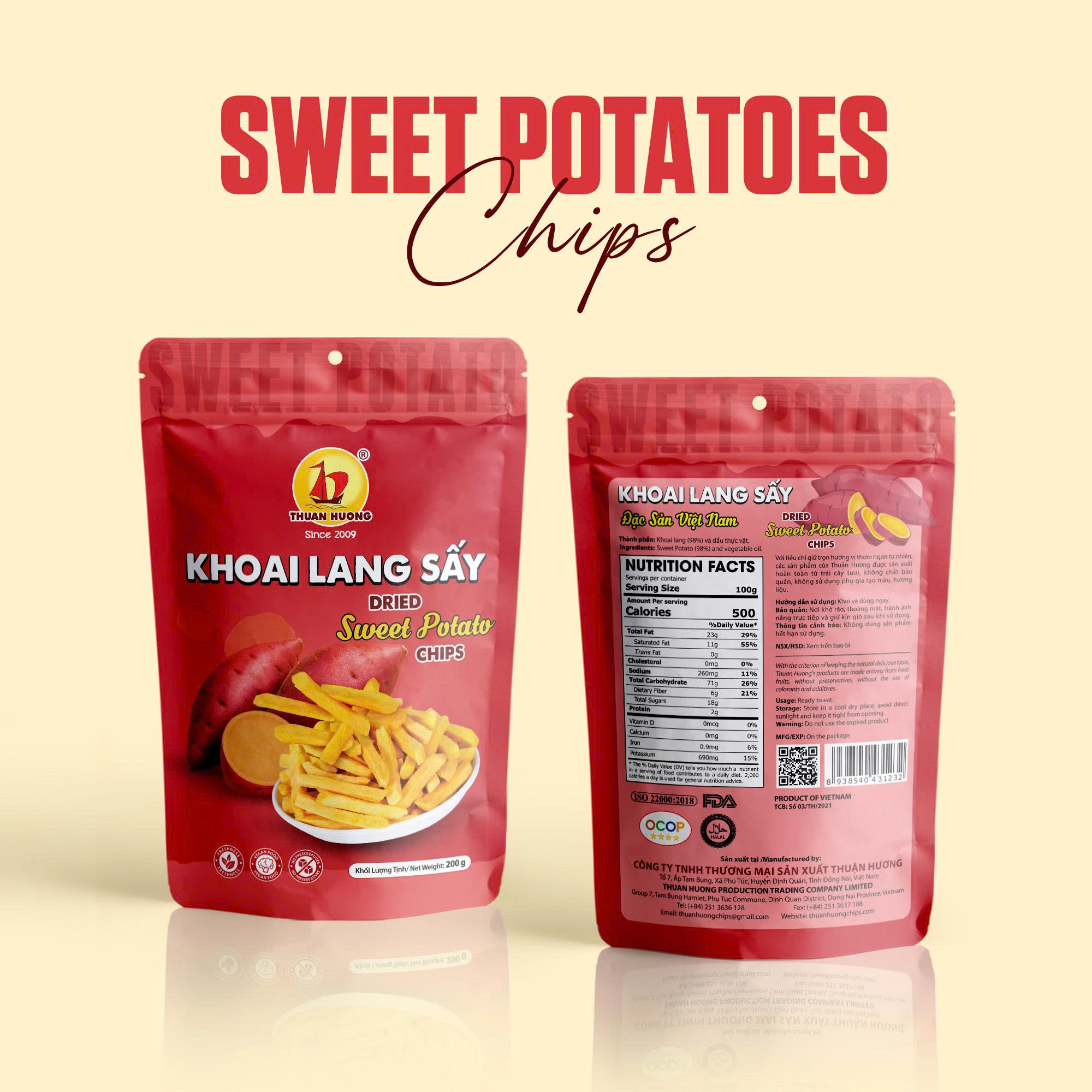 Khoai Lang Sấy Giòn 200g - Ảnh 2