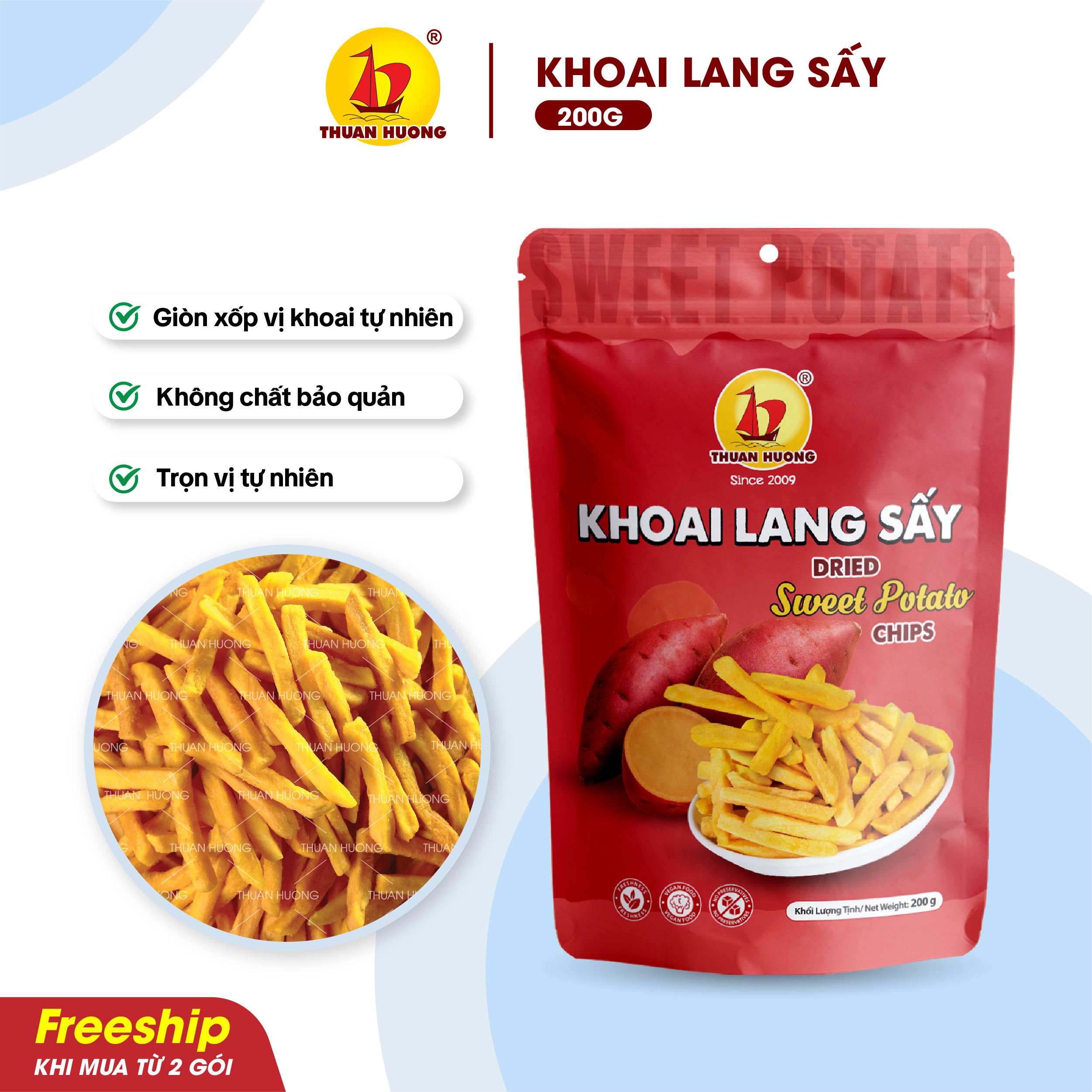 Khoai Lang Sấy Giòn 200g