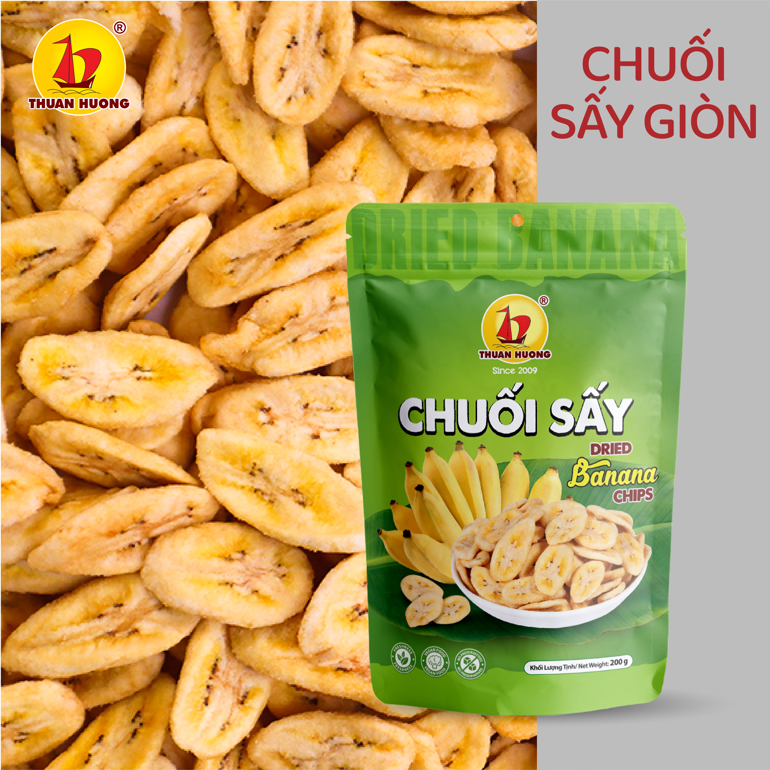 Chuối Sấy Giòn 200g
