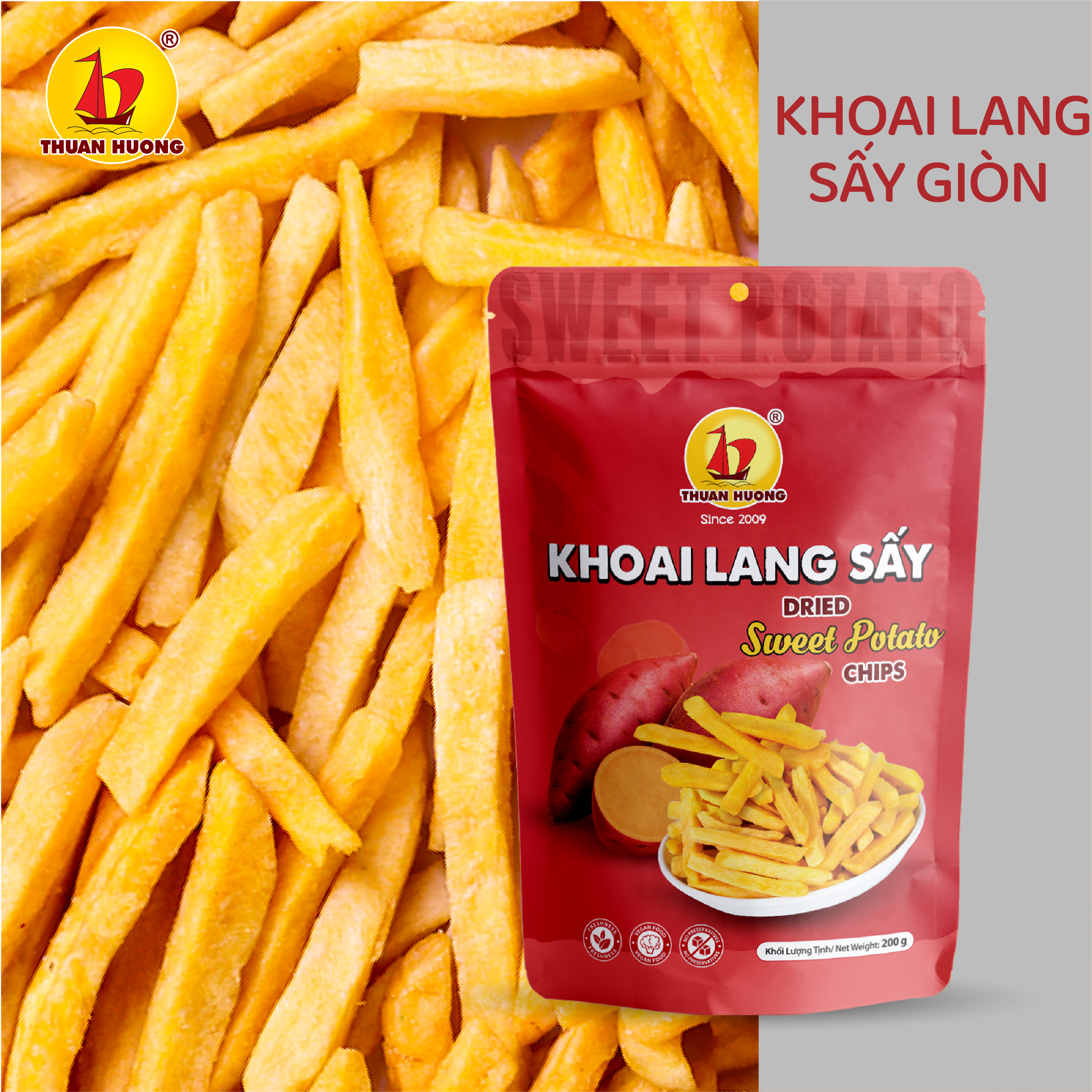 Khoai Lang Sấy Giòn 200g