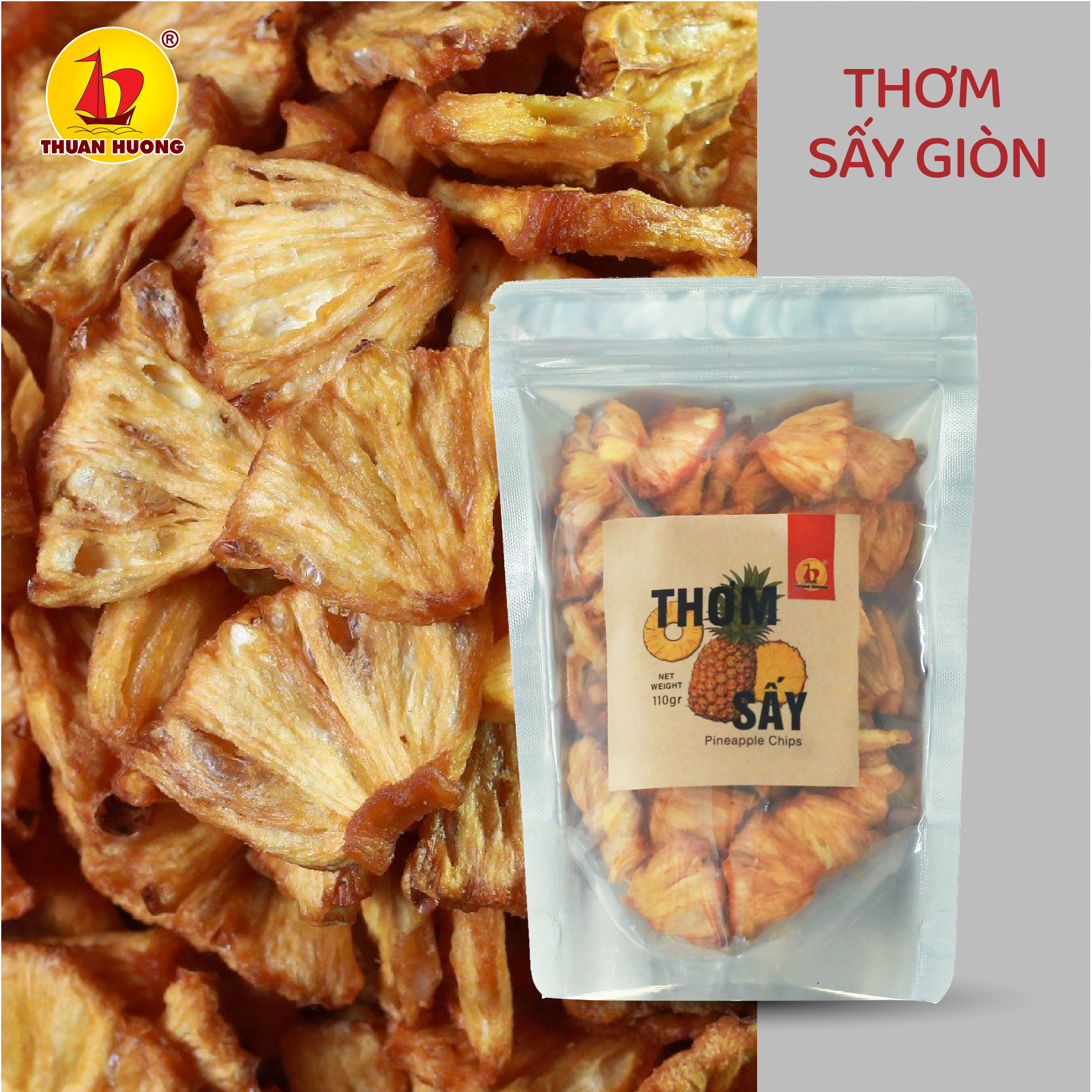 Thơm Sấy Giòn 110g