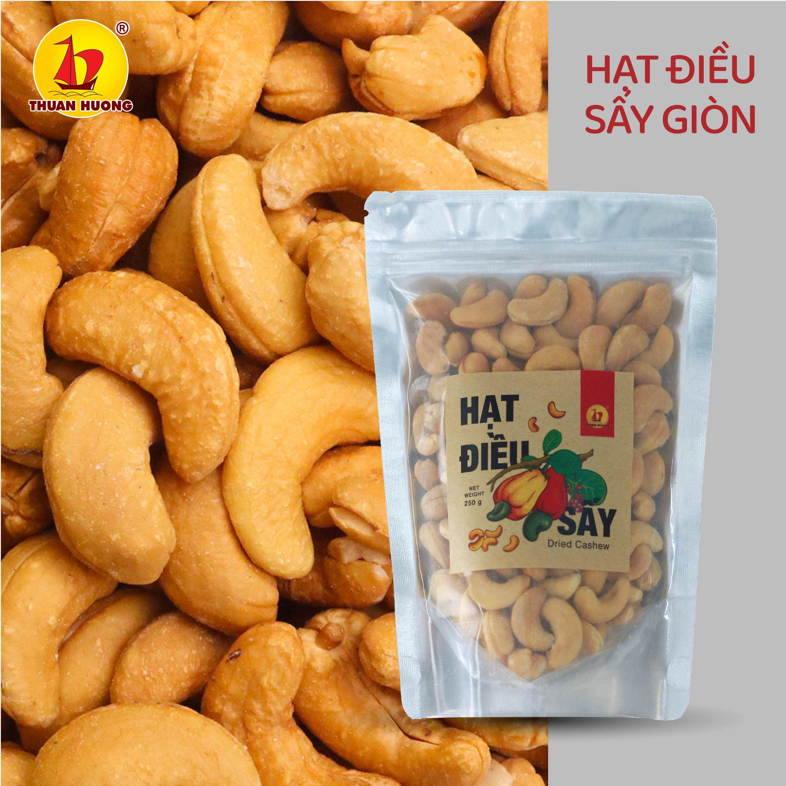 Hạt Điều Sấy 250g