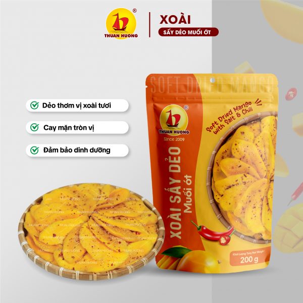 Xoài sấy dẻo muối ớt