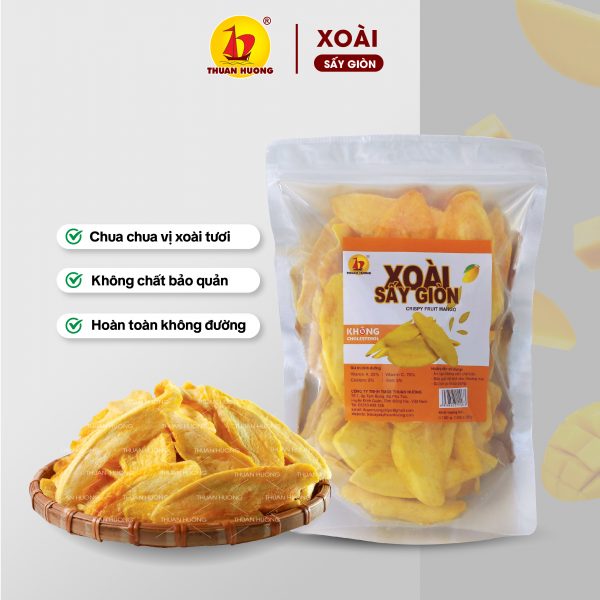 Xoài Sấy Giòn Không Đường