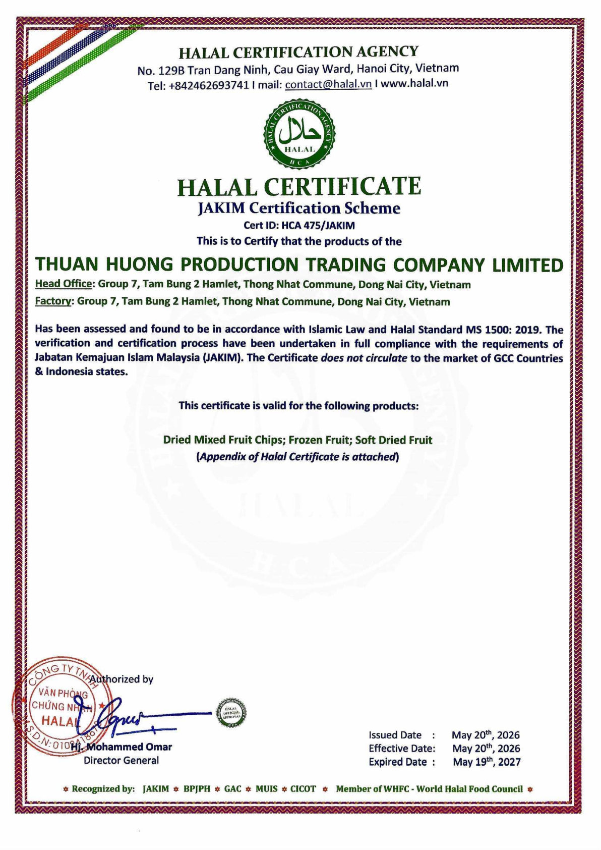 Chứng nhận Halal