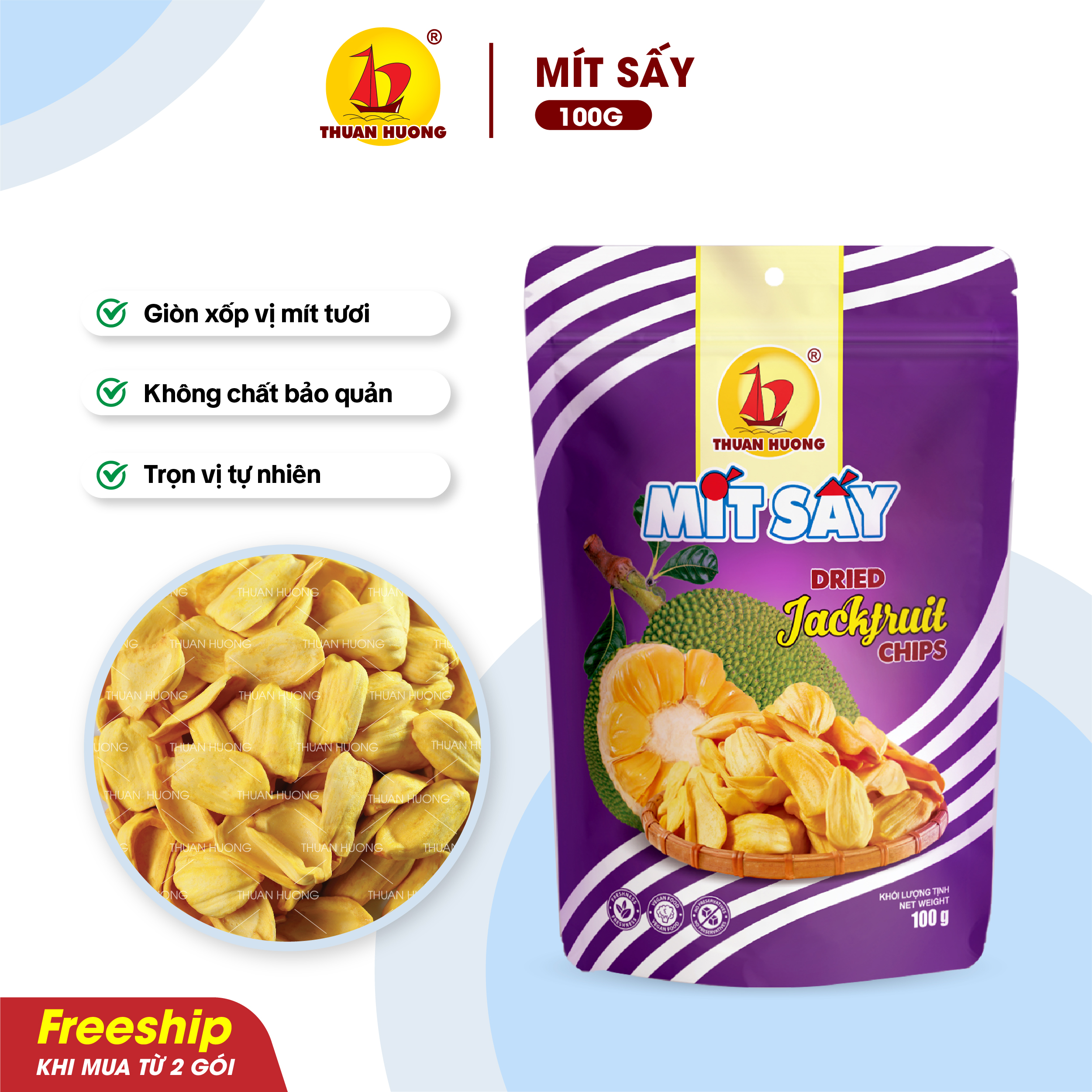 Mít Sấy Không Đường 100g