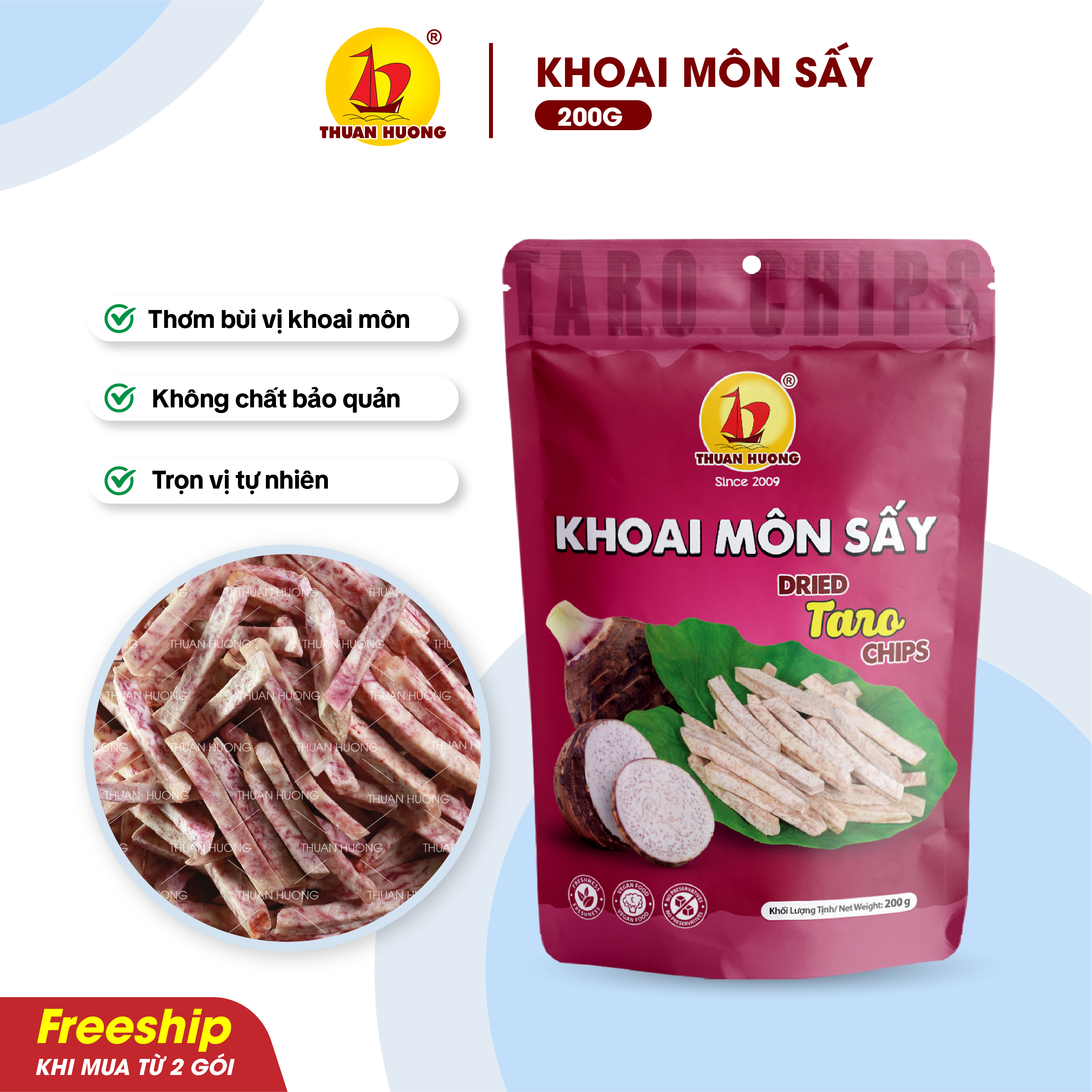 Khoai Môn Sấy Không Đường 200g