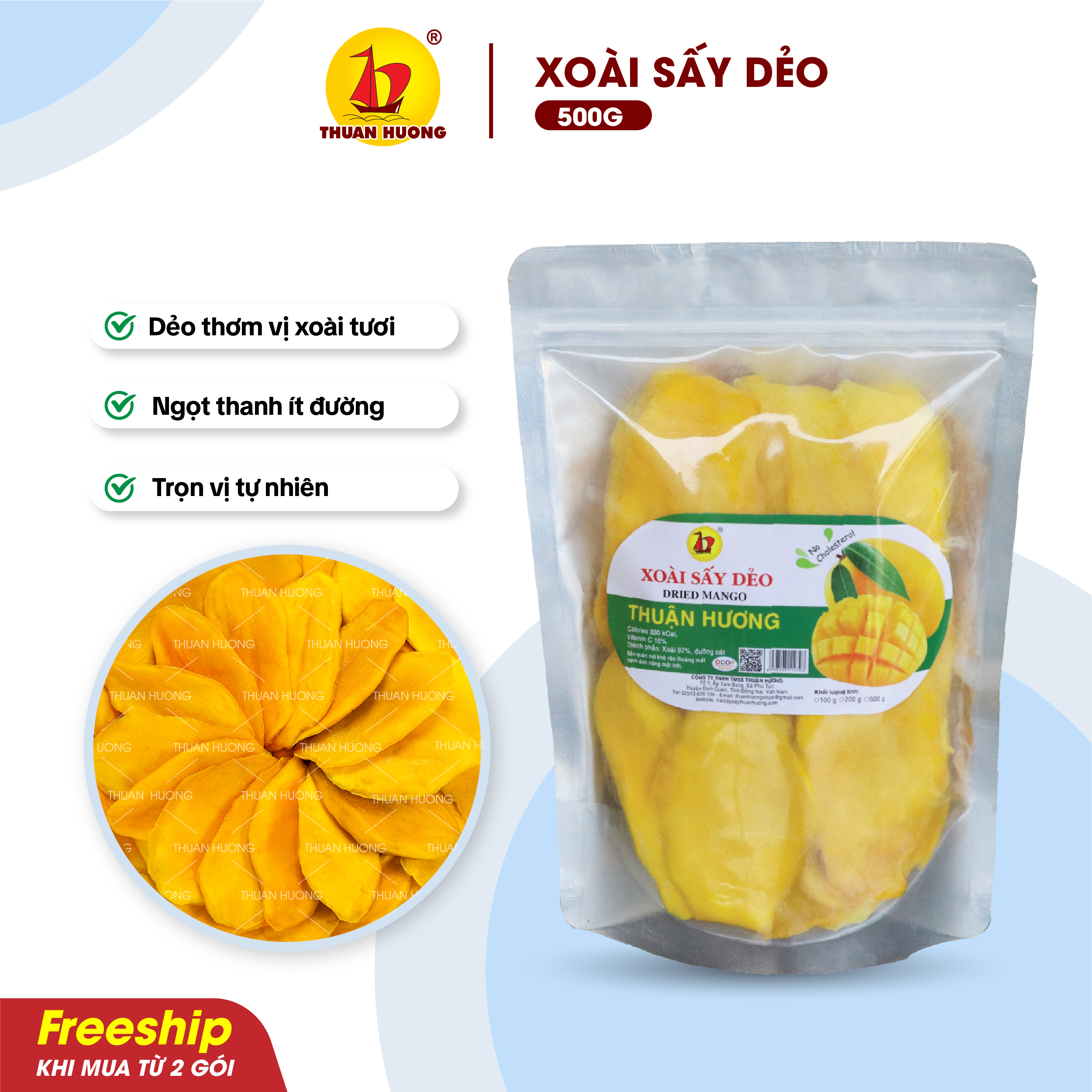 Xoài Sấy Dẻo 500g