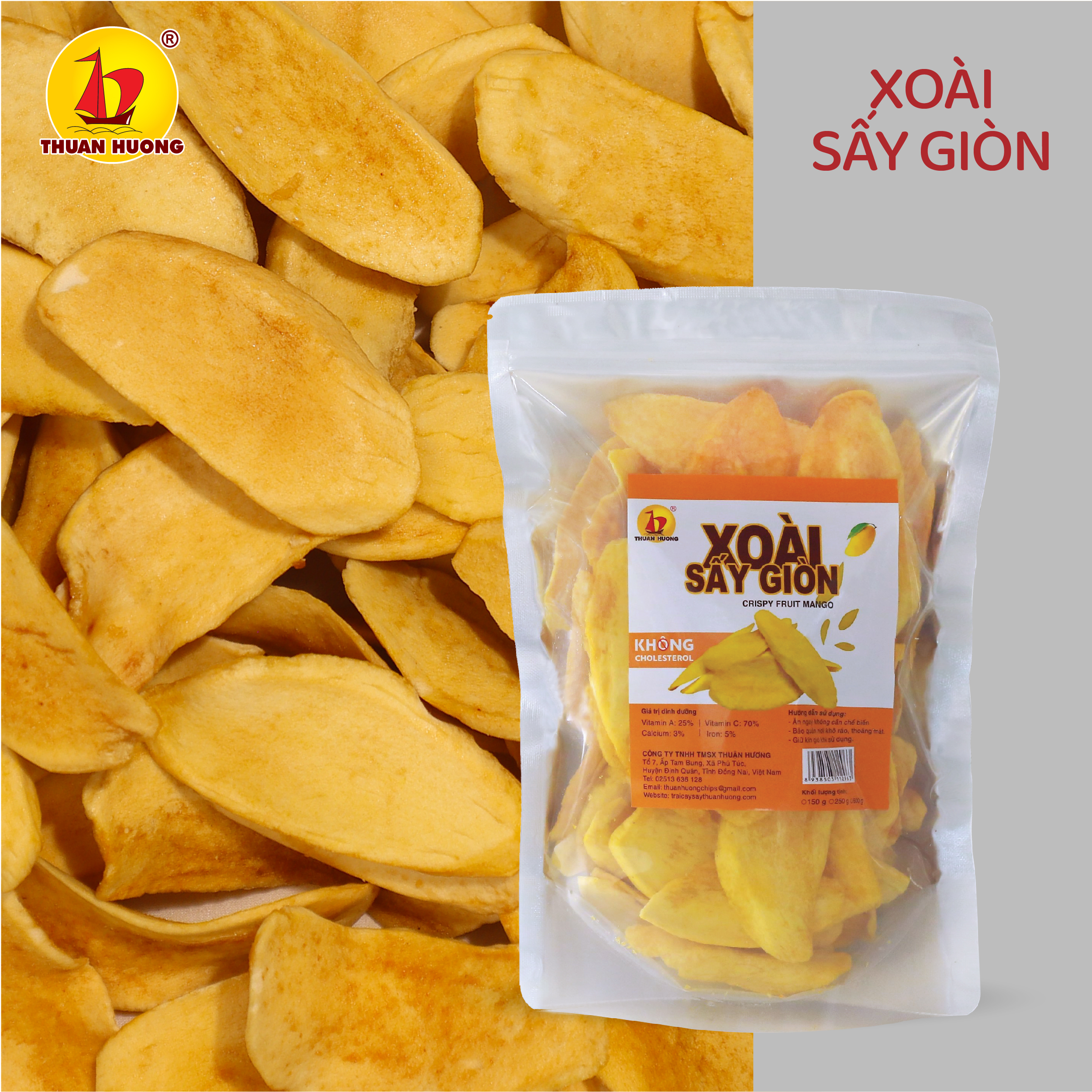 Xoài Sấy Giòn 250G