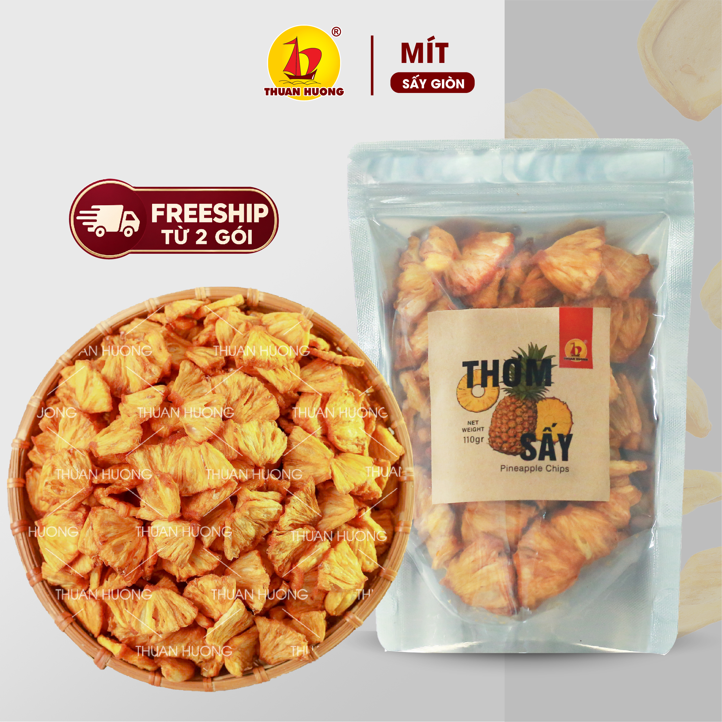 Thơm Sấy Giòn 110g