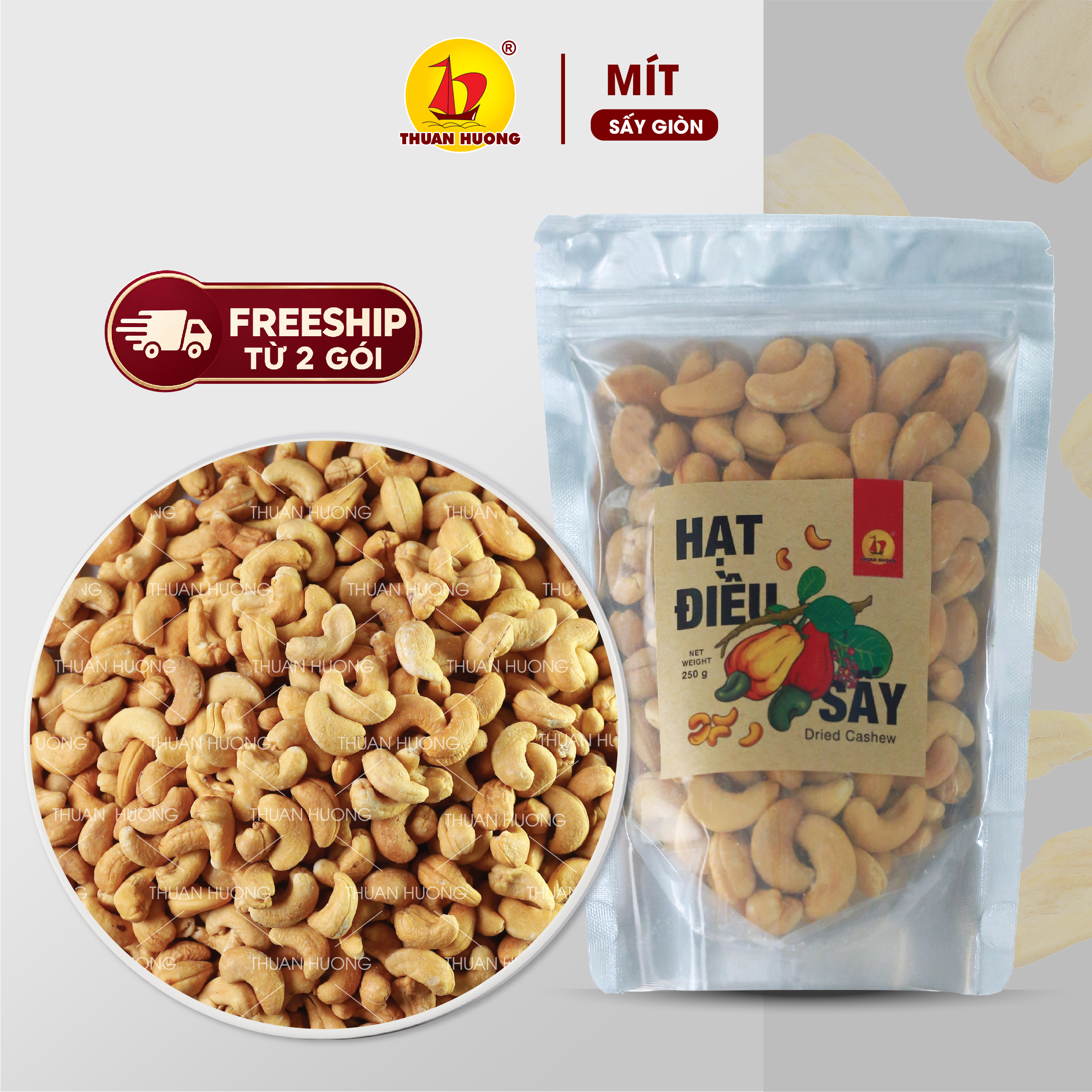 Hạt Điều Sấy 250g
